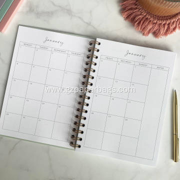 Personalized A5 Spiral Bound Academic Diary Planner
